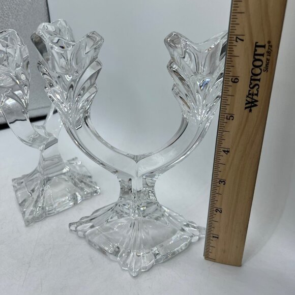 Honour Crystal Double Candlestick Holder set of 2 - Picture 6 of 9